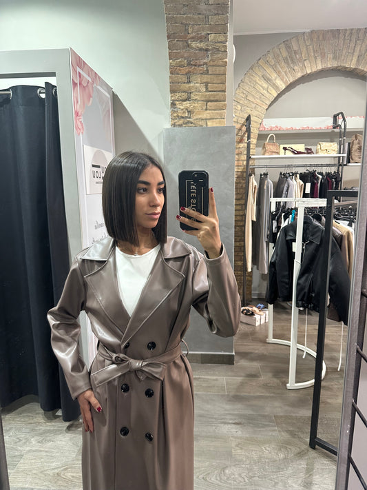 Trench Pelle Brown