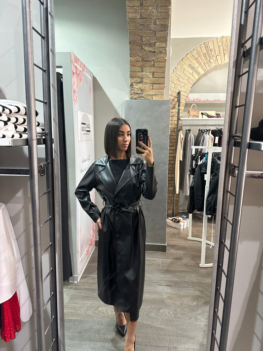 Trench Pelle Black