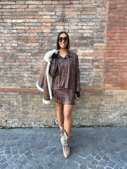 Coordinato Frangia Brown