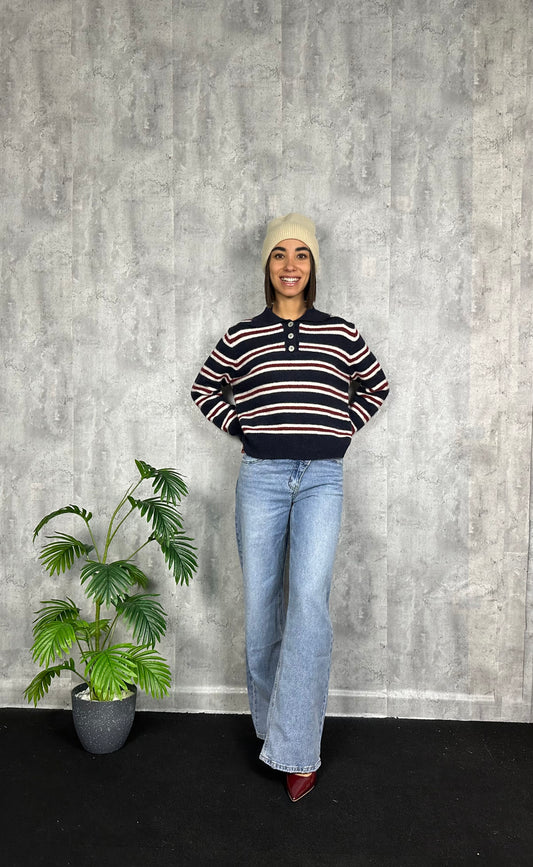 Maglione College Blue