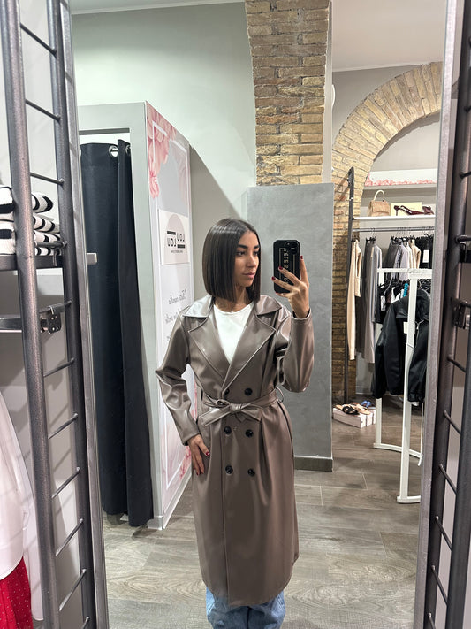 Trench Pelle Brown