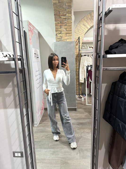 Maglietta Flowers White