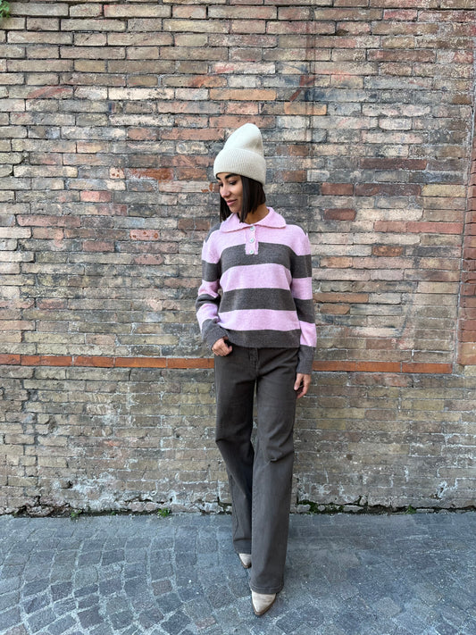 Maglioncino Polo Rose
